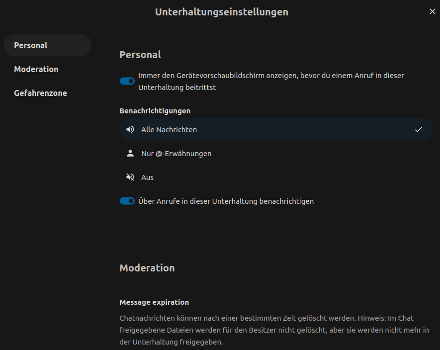 Einstellungen