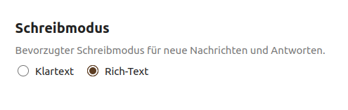Schreibmodus
