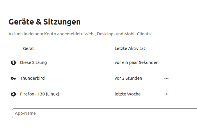 Nextcloud App Passwort